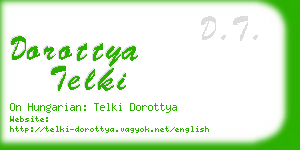 dorottya telki business card